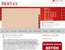 Tablet Screenshot of cestav.sk